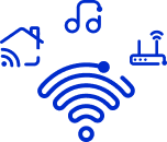 Icono de alcance WiFi 2.4 GHz y 5 GHz